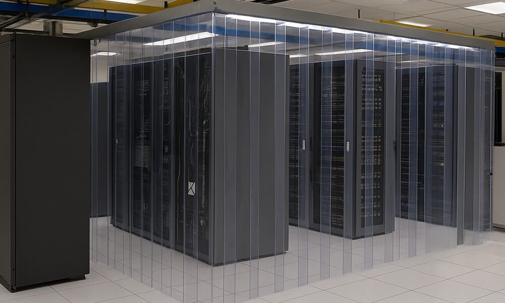antistatic PVC curtains in the server room (1)